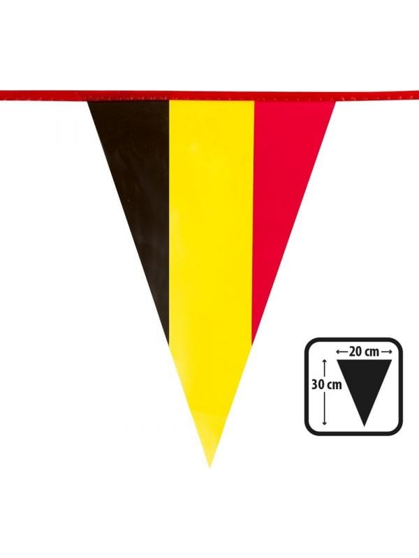 Belgische vlaggenlijn zwart geel rood