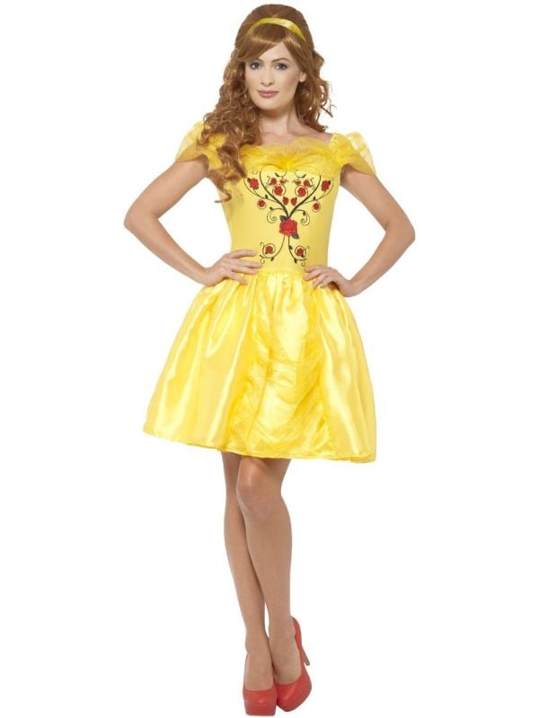 Belle gele dames jurk main product photo