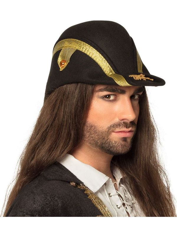 Bicorn hoed napoleon zwart main product photo