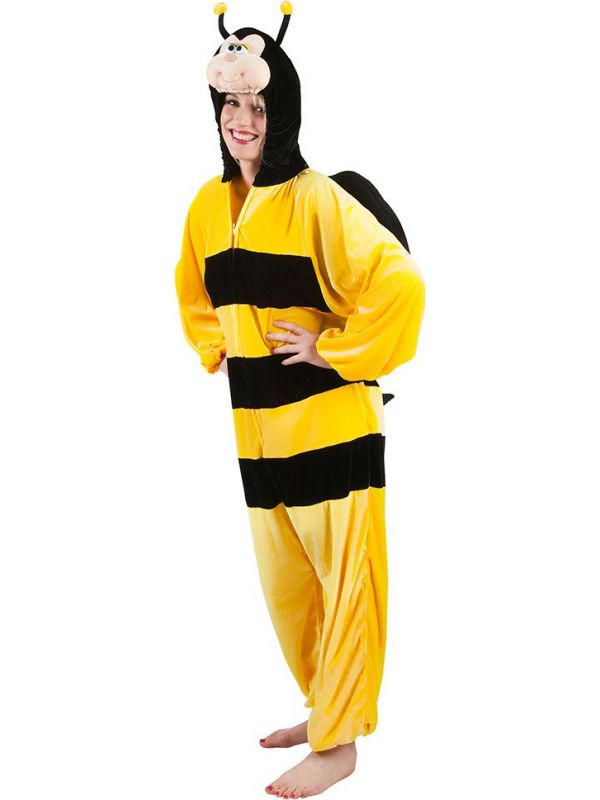Bijen kostuum pluche tiener