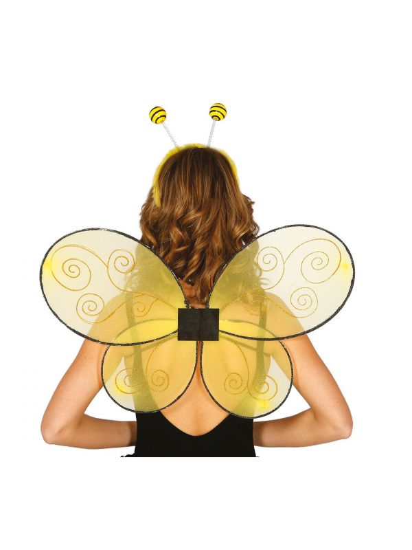 Bijen vleugels dames geel