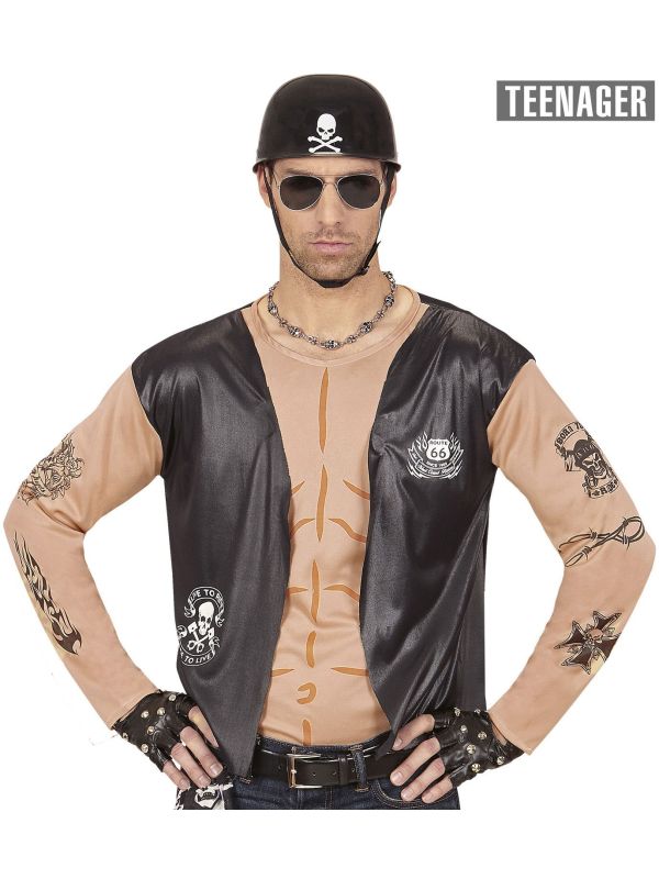 Biker carnaval shirt kind 164