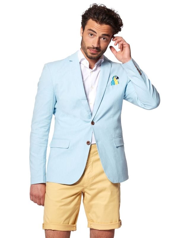 Birdie - Soft Blue Blazer Heren Opposuits