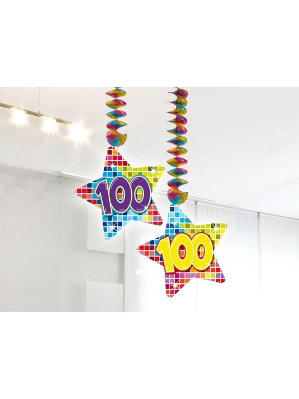 Birthday Blocks 100 jaar ster spiraal decoratie