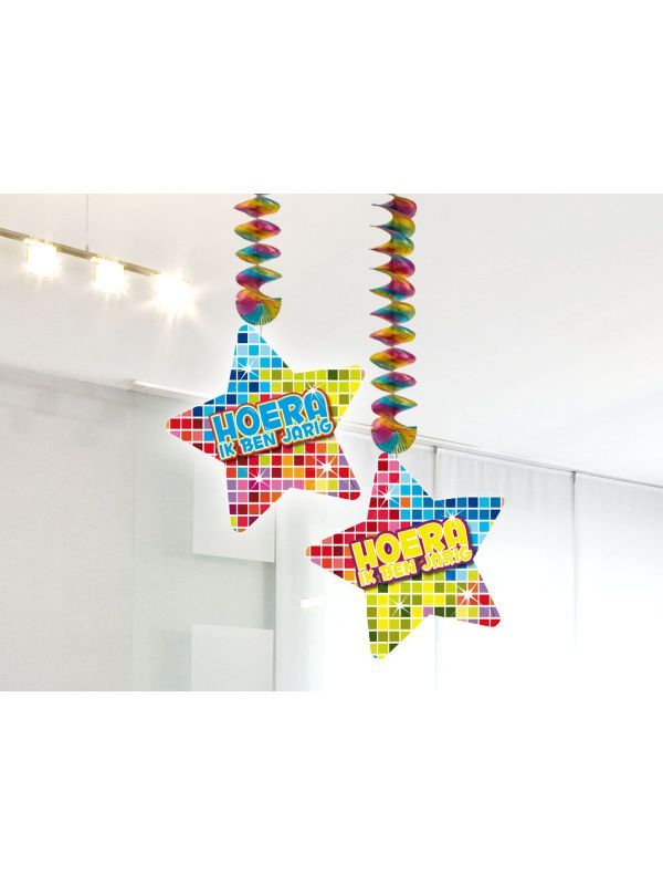 Birthday Blocks hoera ster spiraal decoratie main product photo
