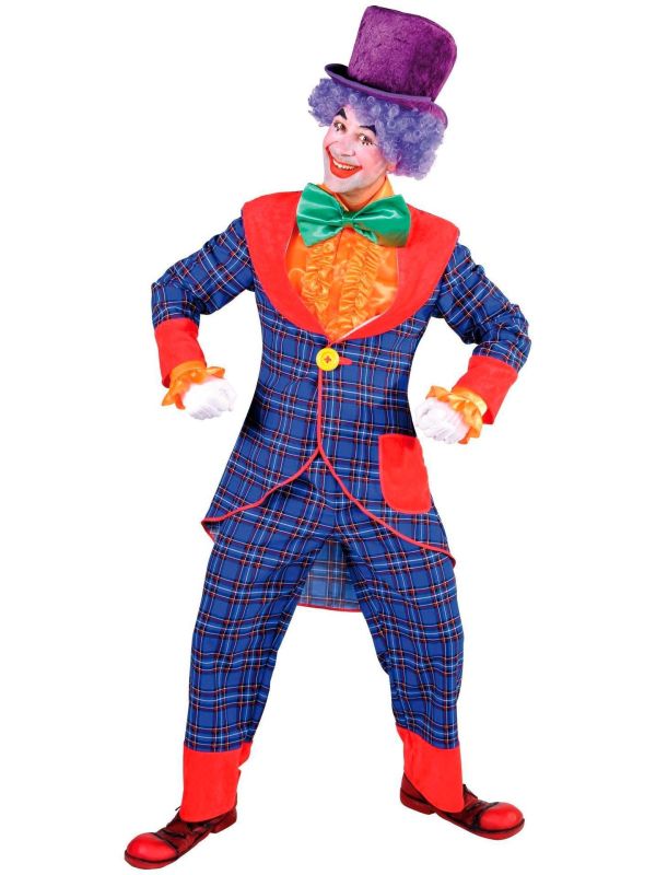 Blauw clowns kostuum man main product photo