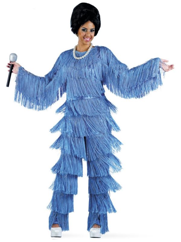 Blauw jaren 70's popster pak main product photo