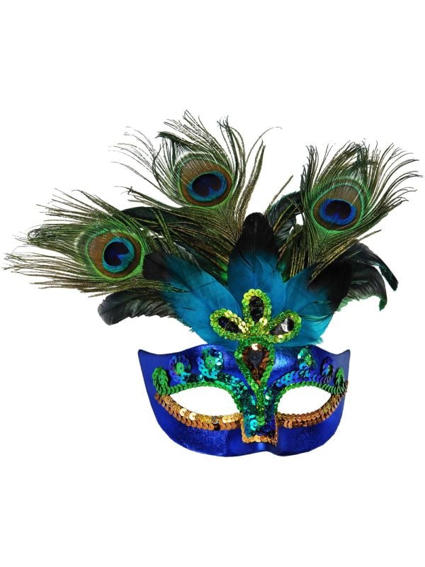 Blauw vrouwen oogmasker vrouwen