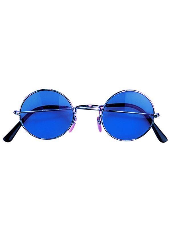 Blauwe 70s bril