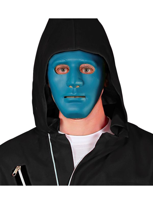 Blauwe anonymous masker