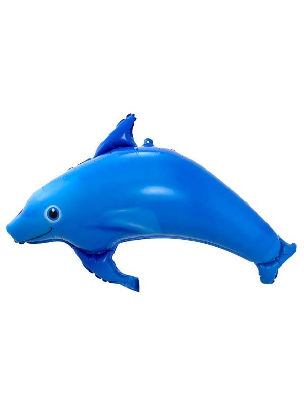 Blauwe dolfijn folieballon