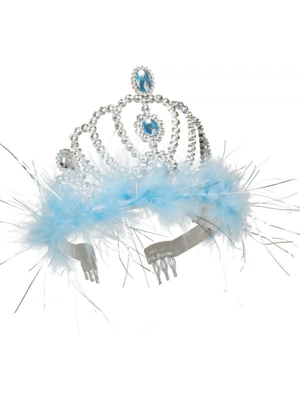 Blauwe juwelen tiara elza