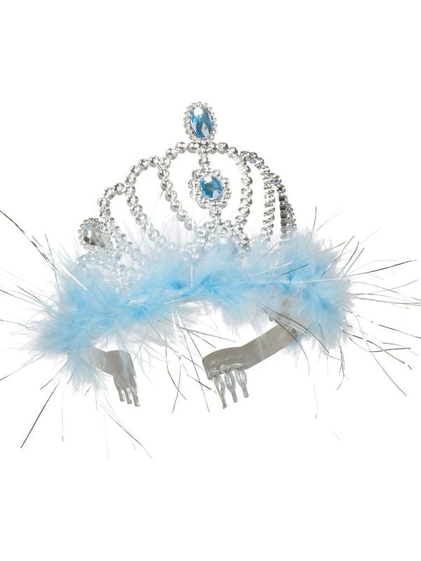 Blauwe juwelen tiara elza