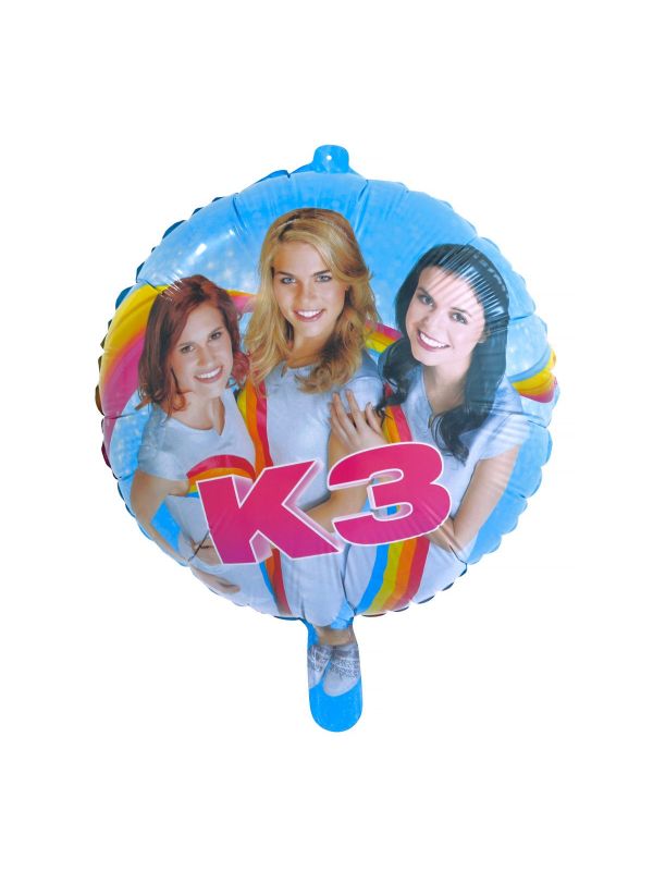 Blauwe K3 folieballon