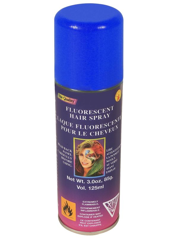 Blauwe kleur haarspray main product photo