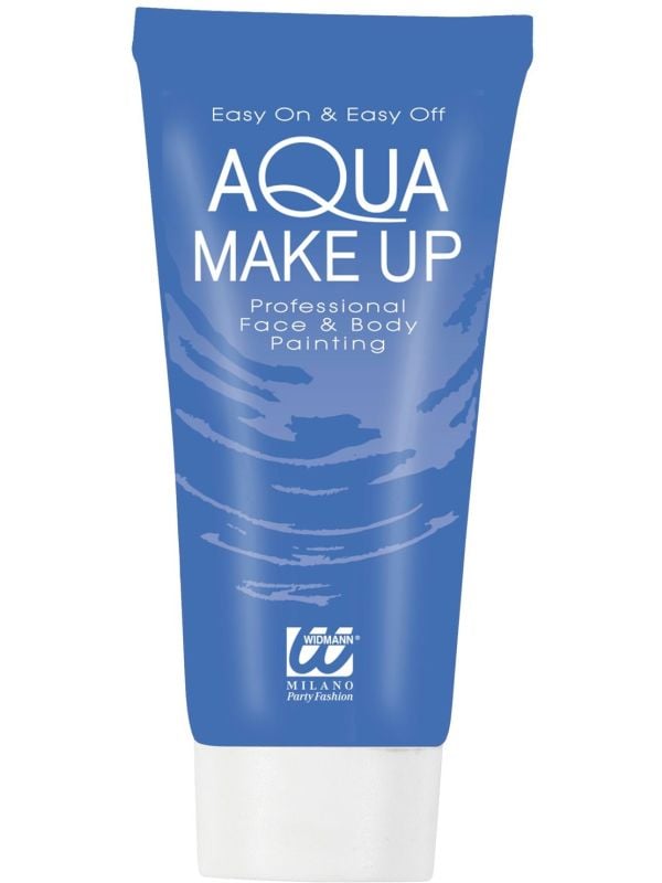 Blauwe waterbasis make-up tube