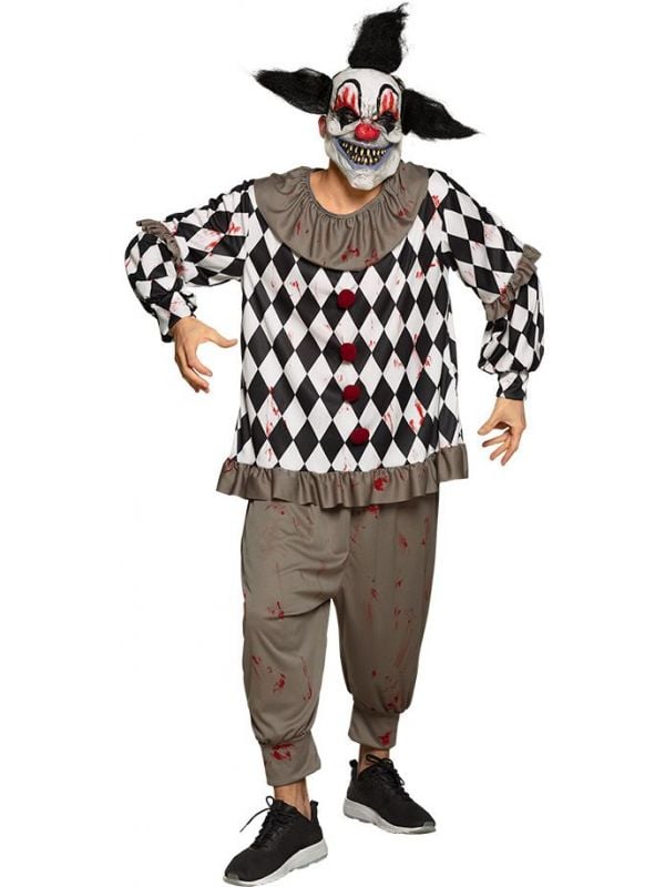 Bloederige clown outfit jester