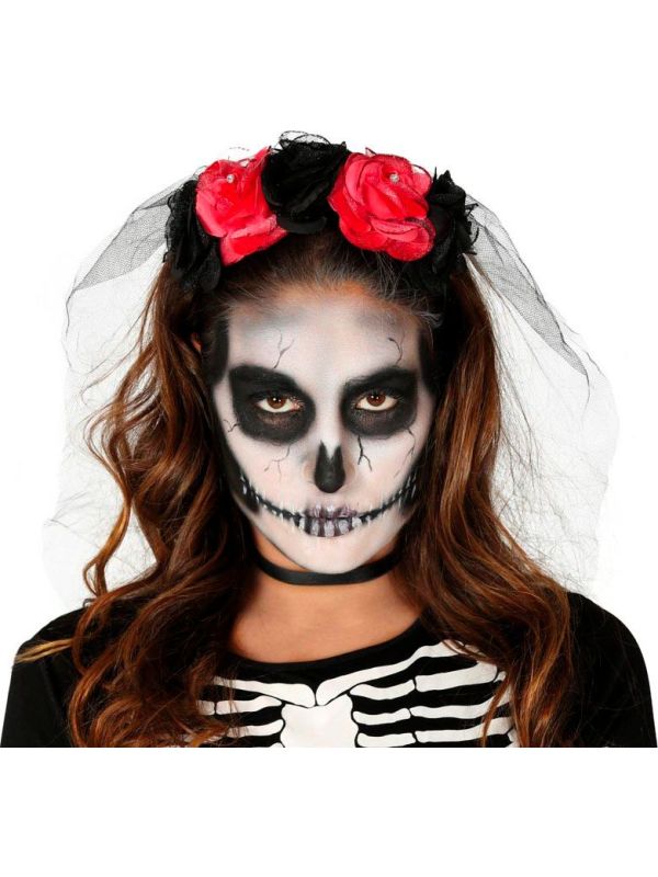 Bloemen haarband day of the dead main product photo