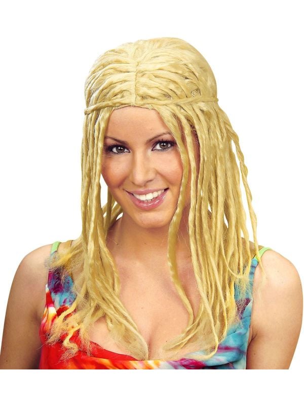 Blonde dreadlock pruik