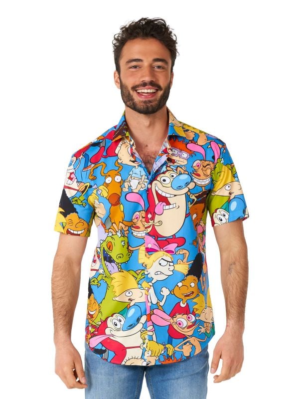 Blouse Nickelodeon Cartoons shirt Heren Opposuits