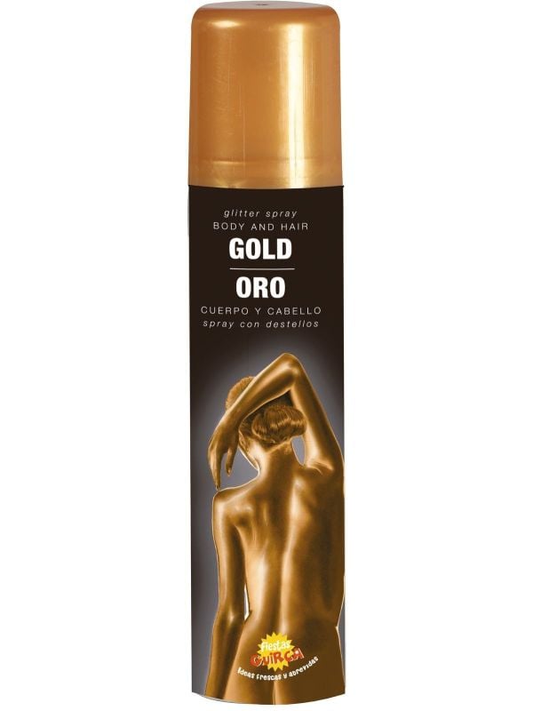 Gouden haarspray kopen? Véél keus Feestkleding.nl