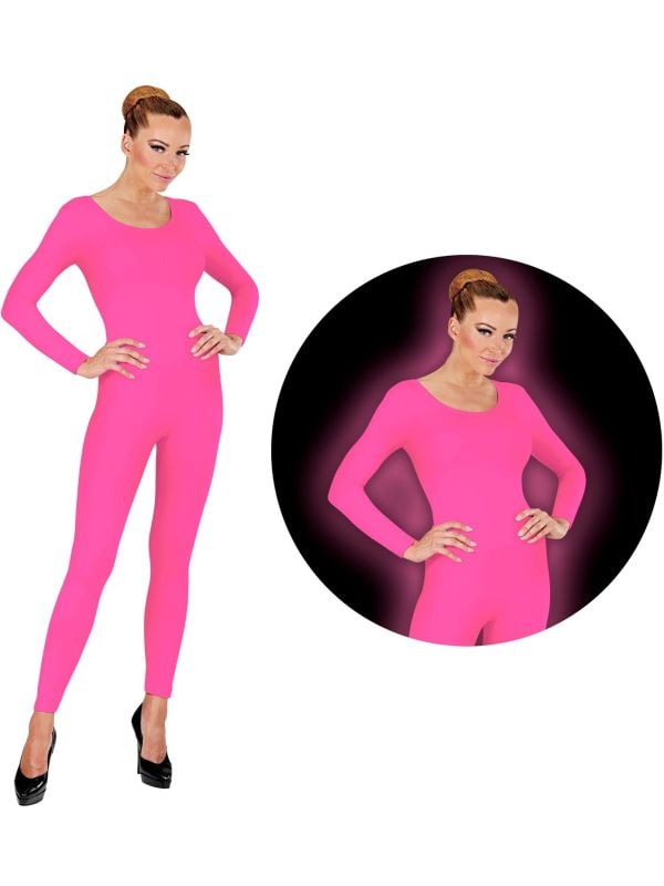 Bodysuit neon roze