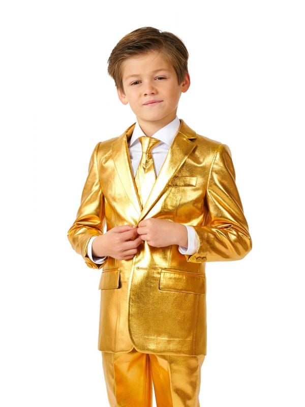 BOYS Groovy Gold suit Jongens Opposuits