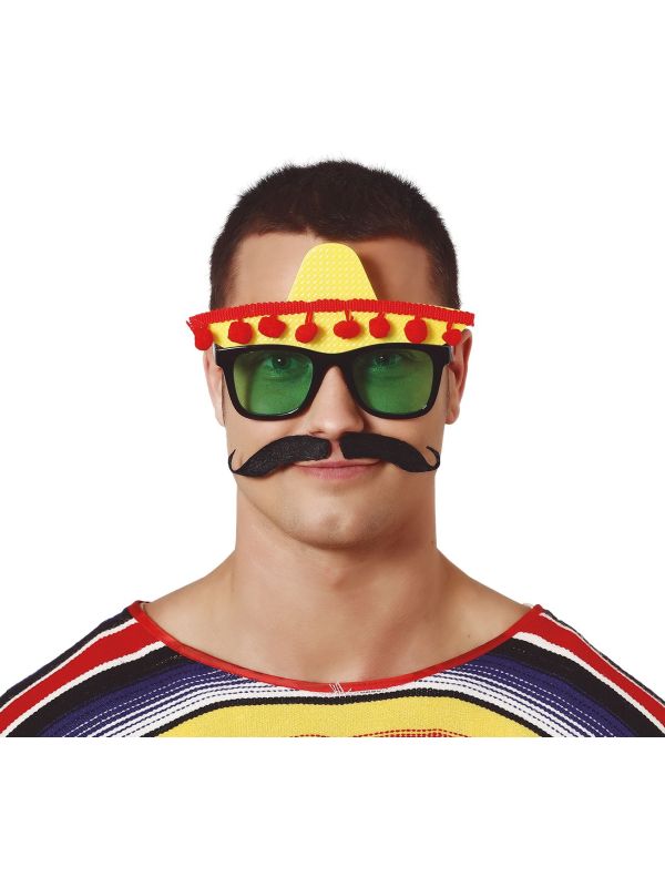 Bril met Mexicaanse sombrero
