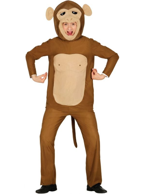 Bruin apen kostuum