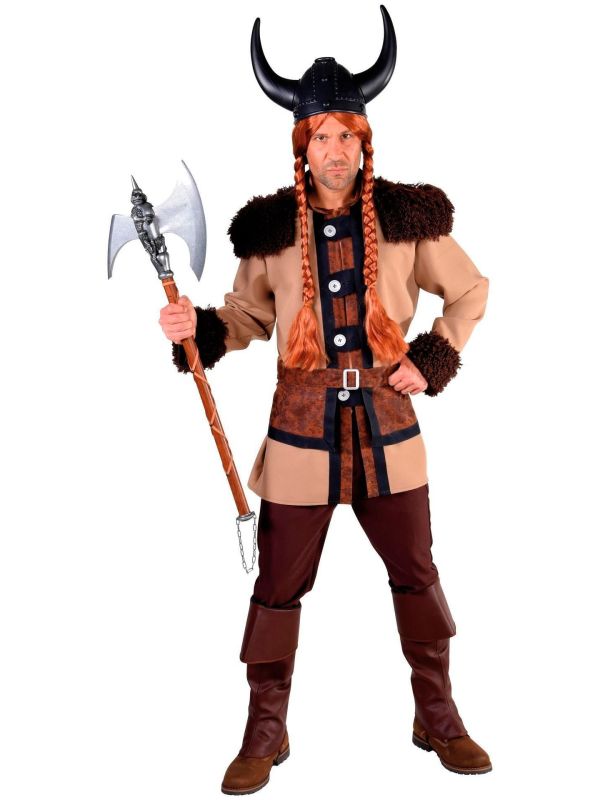 Bruin viking mannen outfit main product photo