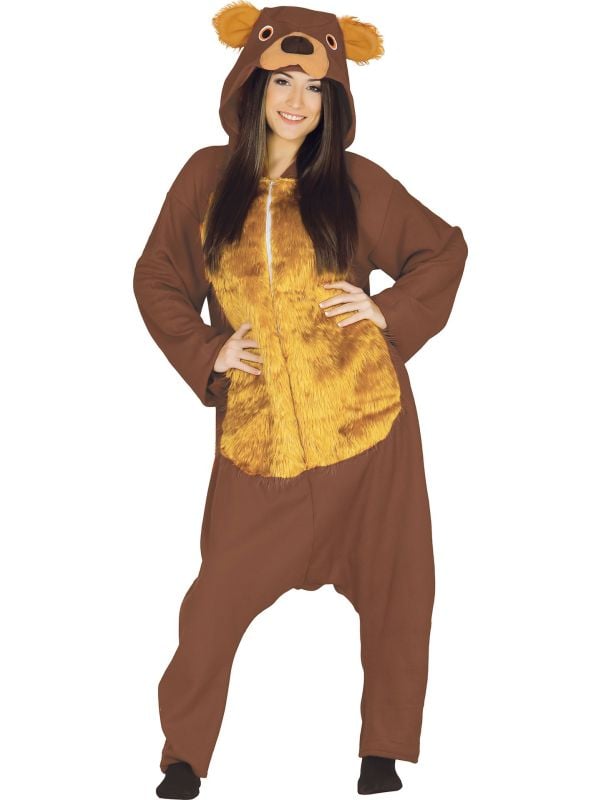 Bruine beer onesie