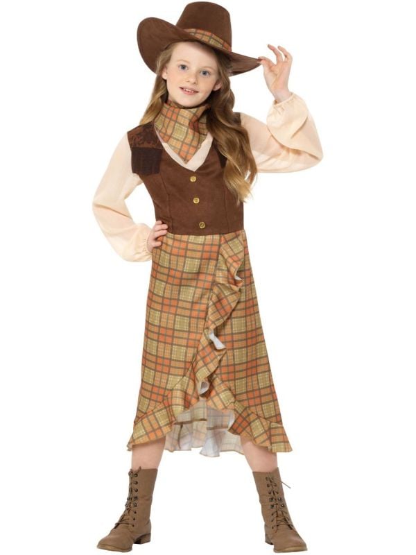 Bruine cowgirl meisjes outfit main product photo
