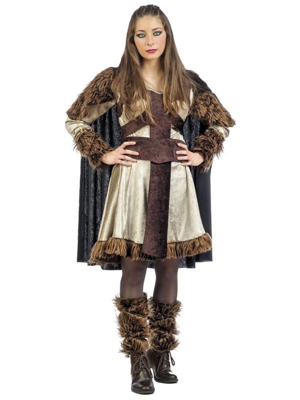 Bruine dames Viking jurk main product photo