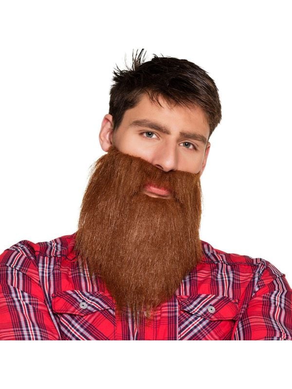 Bruine hipster baard lang