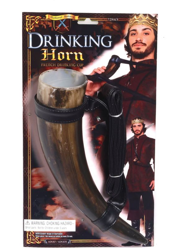 Bruine middeleeuwse drinkhoorn main product photo
