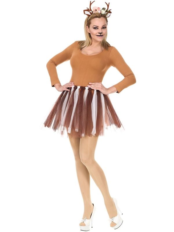 Bruine rendier tutu vrouwen