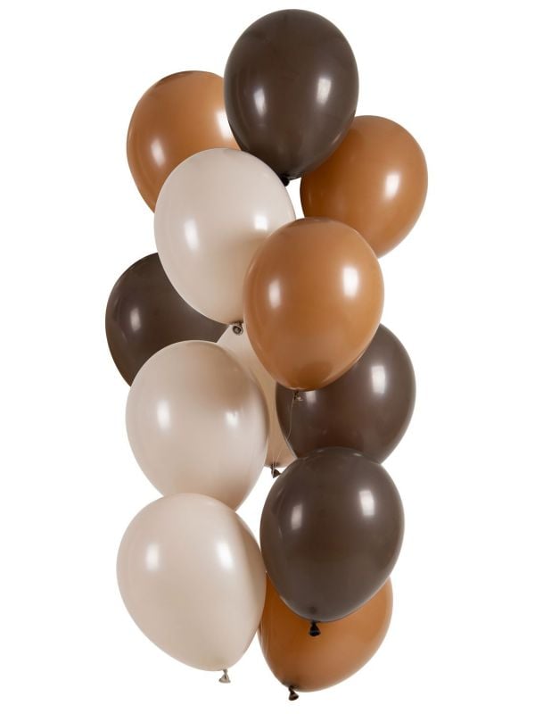 Bruinkleurige verjaardag ballonnen
