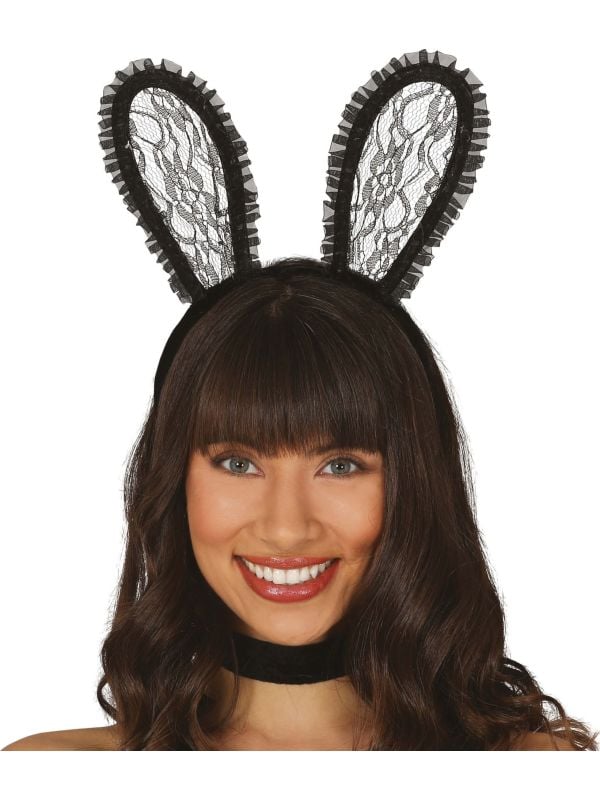 Bunny haarband zwart