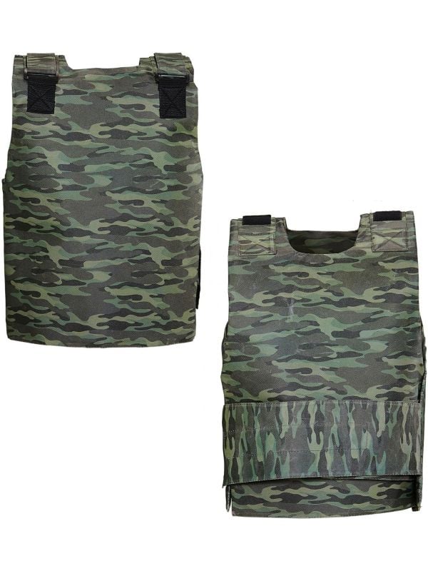 Camouflage kogelvrij vest kind