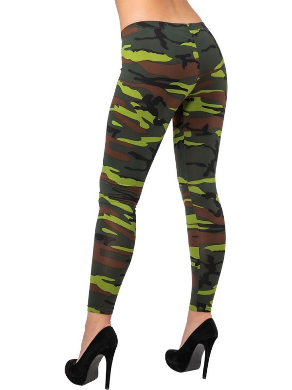 Camouflage legging dames carnaval