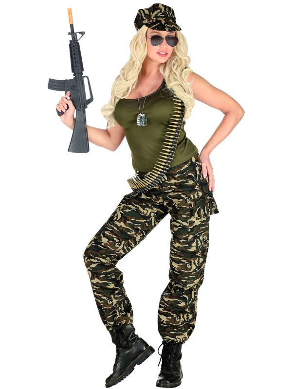 Camouflage outfit dames