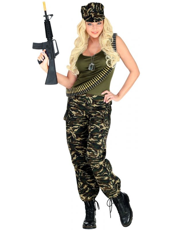 Camouflage outfit dames |