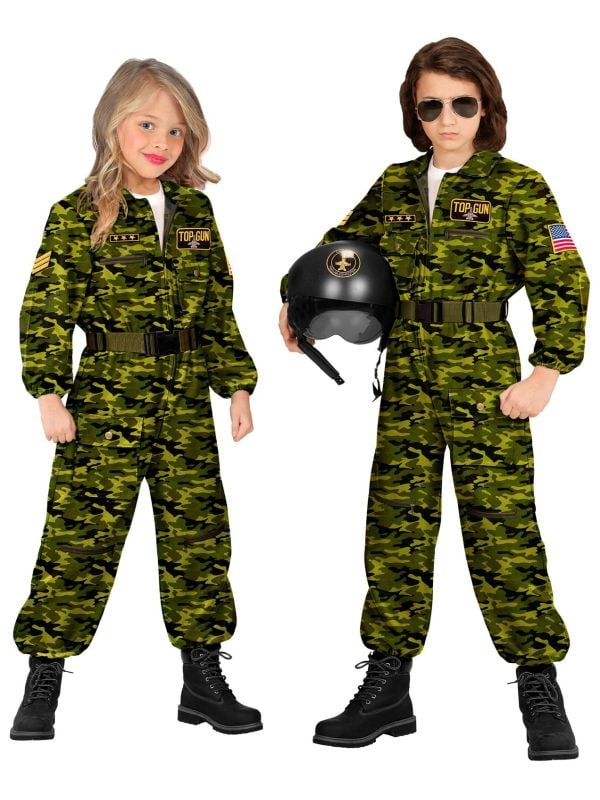 Camouflage overall top gun kind