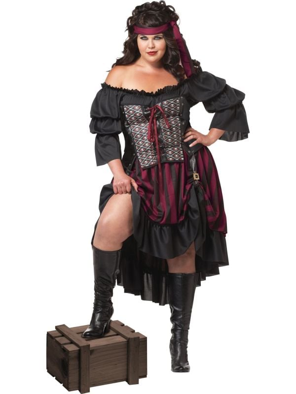 Caribische piraten jurk plus size main product photo