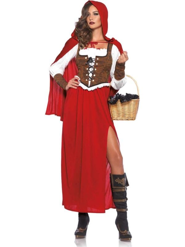 Carnaval roodkapje dames