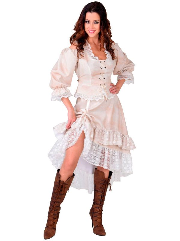 Carnavals blouse beige dames main product photo