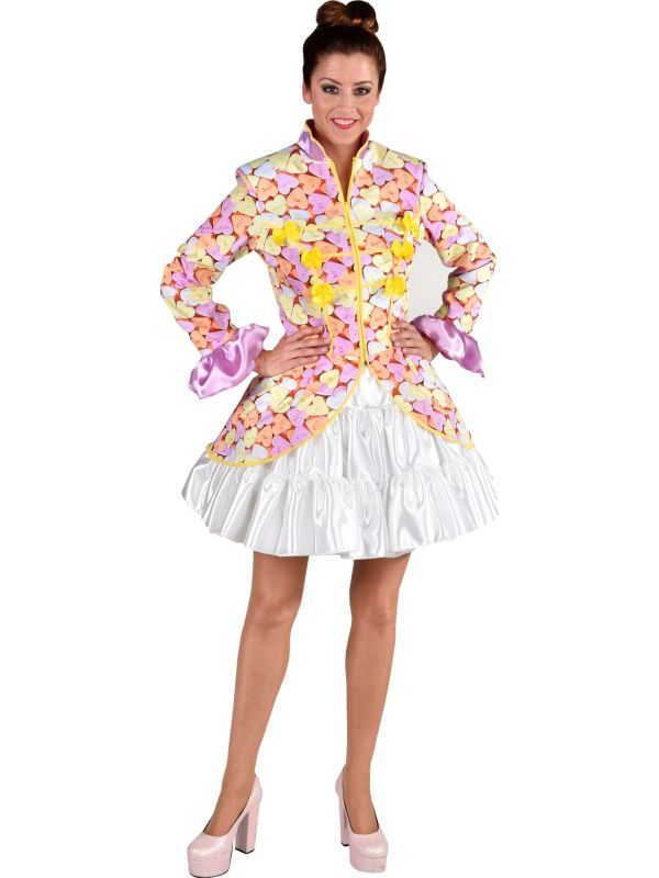 Carnavalsjas hartjes vrouwen main product photo