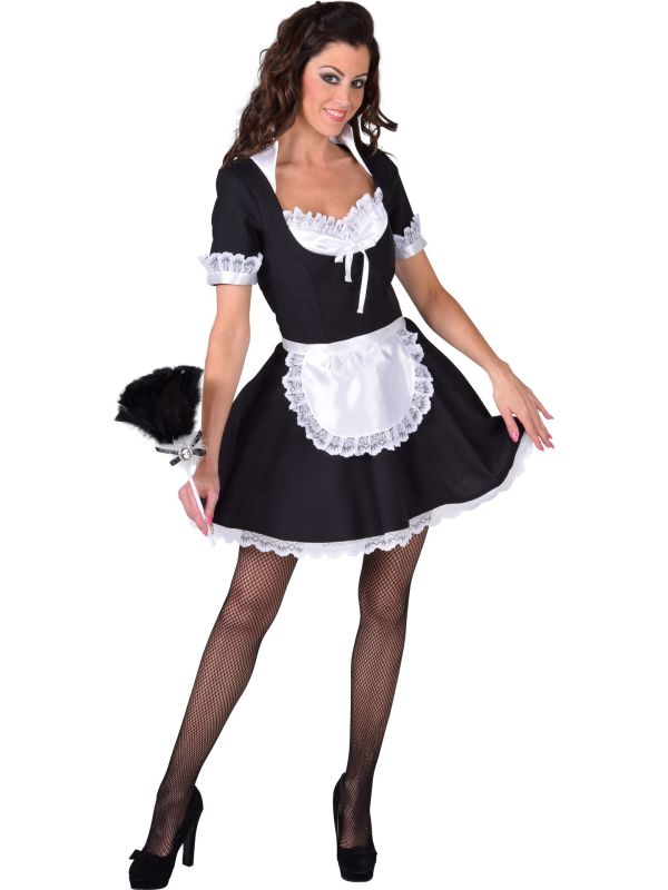 Carnavalsjurk french maid vrouwen