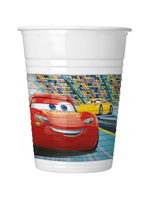 Cars plastic wegwerp bekers main product photo