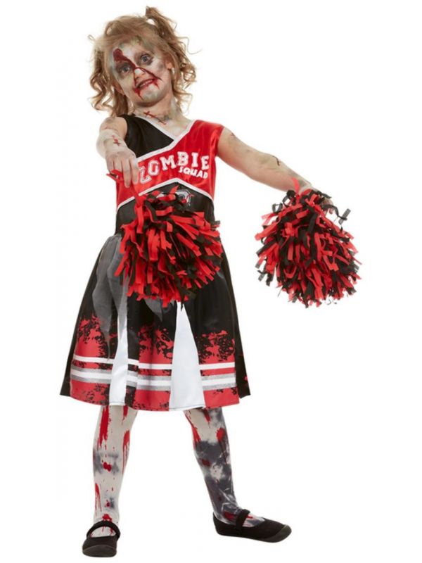 Cheerleader jurkje rood zombie